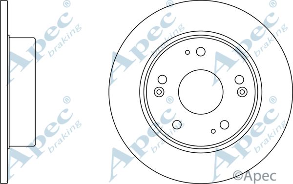 APEC BRAKING stabdžių diskas DSK2433